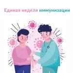 С 20 по 26 апреля проходит всемирная неделя иммунизации.